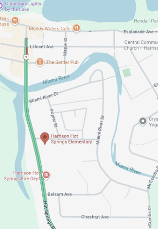 Harrison Hot Springs Elementary School: Location